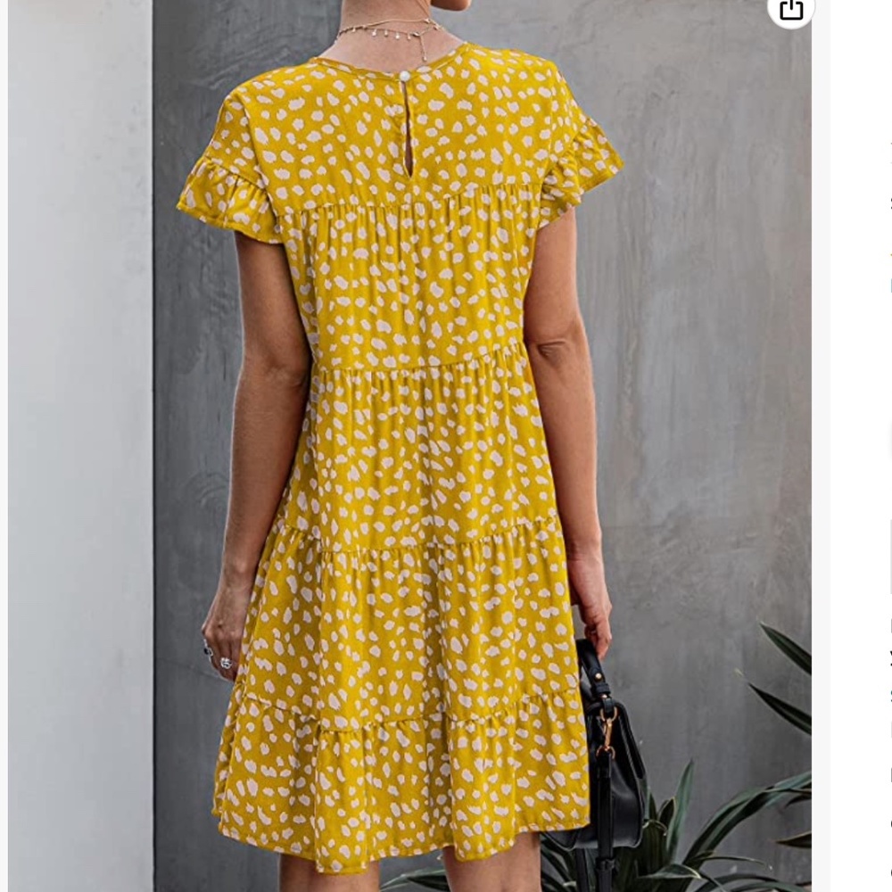 Polka Dot Ruffle Mini Dress - Picture 2 of 2